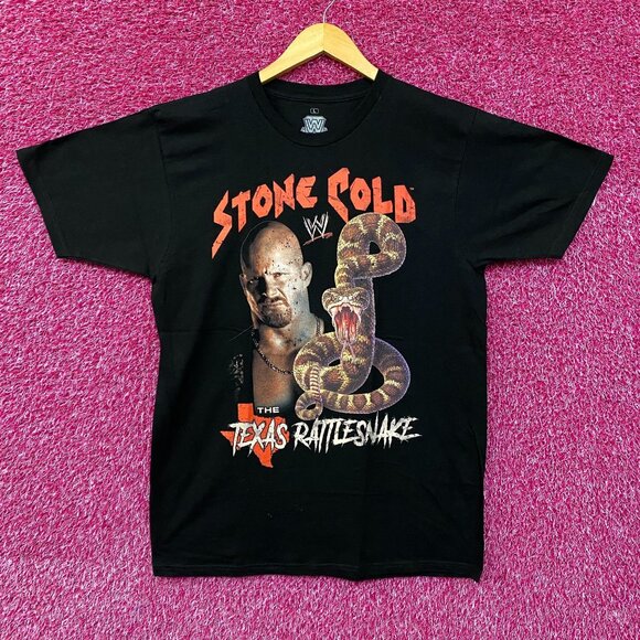 WWE Stone Cold Steve Austin The Texas Rattlesnake T-Shirt Large - Picture 1 of 4